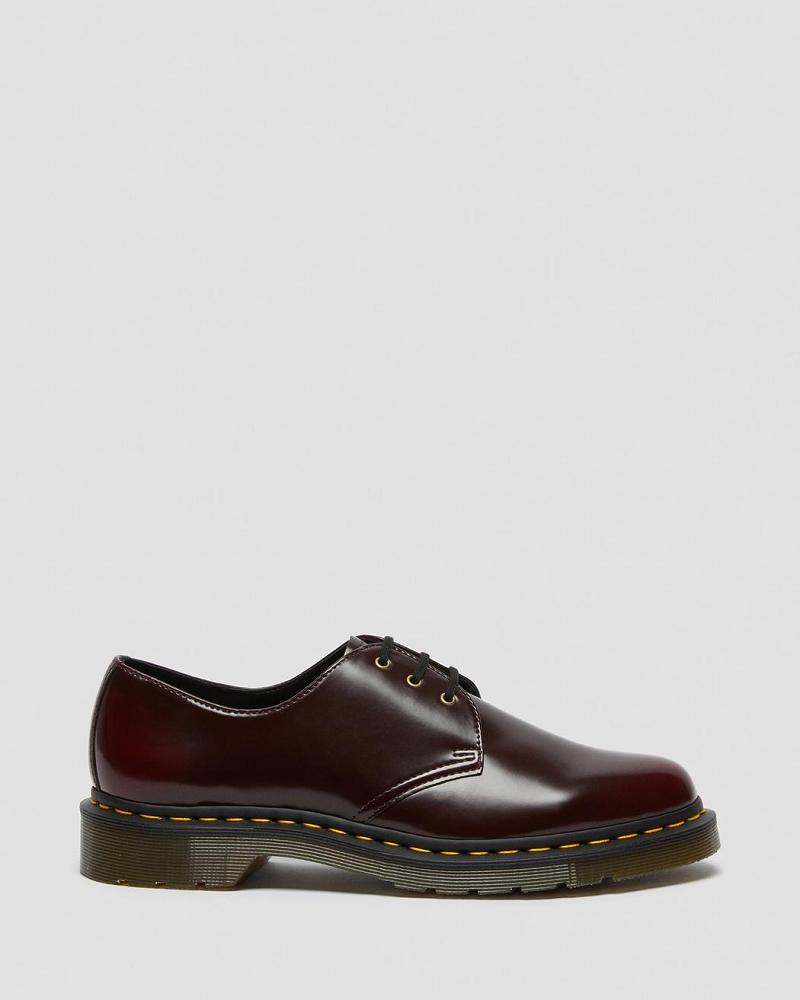 Dr Martens Vegan 1461 Oxford Sko Herre Lyserød Rød | DK 617ZUT